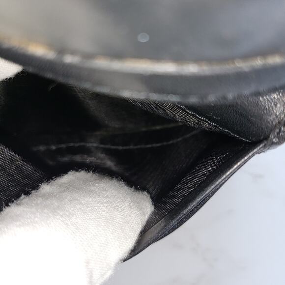 VINTAGE GUCCI BLACK LEATHER ID CARD HOLDER BIFOLD WALLET - Picture 9 of 16